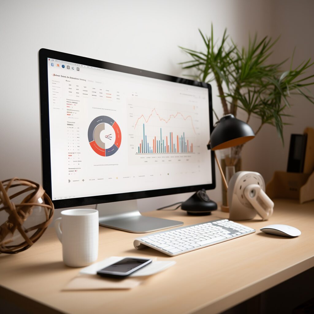 E-Mail-Marketing Analyse auf iMac Monitor
